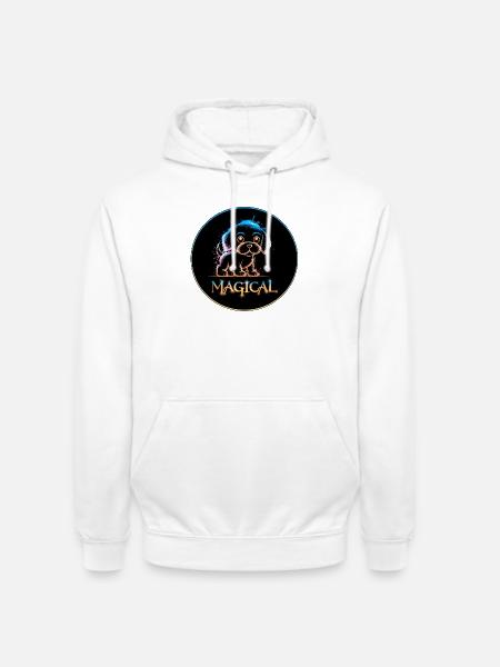 Magic Puppy - Unisex Hoodie - white