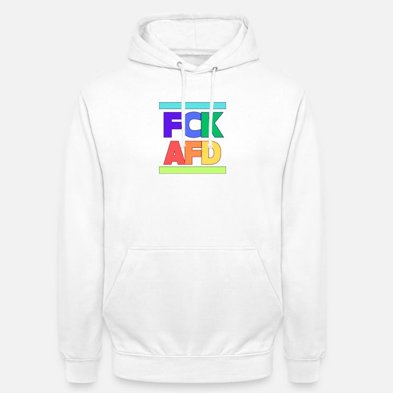 FCK AFD - Unisex Hoodie - Weiß