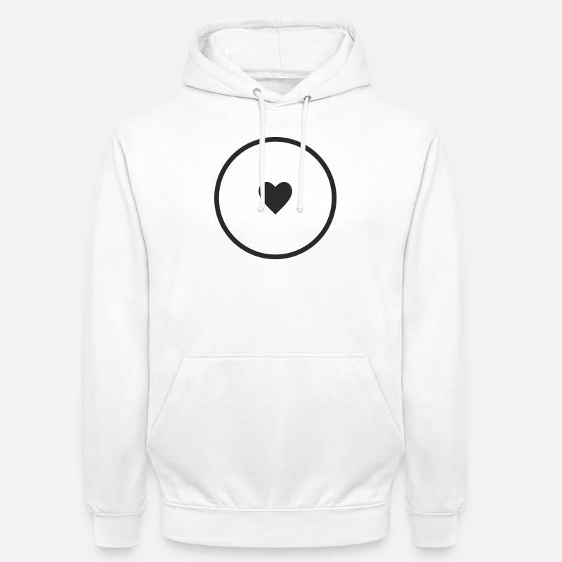 Herz - Unisex Hoodie - Weiß