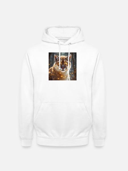 Power Animal Cougar - Unisex Hoodie - white