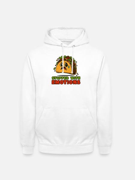 Tacos filled with emotion - Unisex Hoodie - white