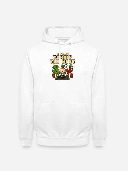 Lettuce Turnip Beet DJ Groove - Unisex Hoodie - white