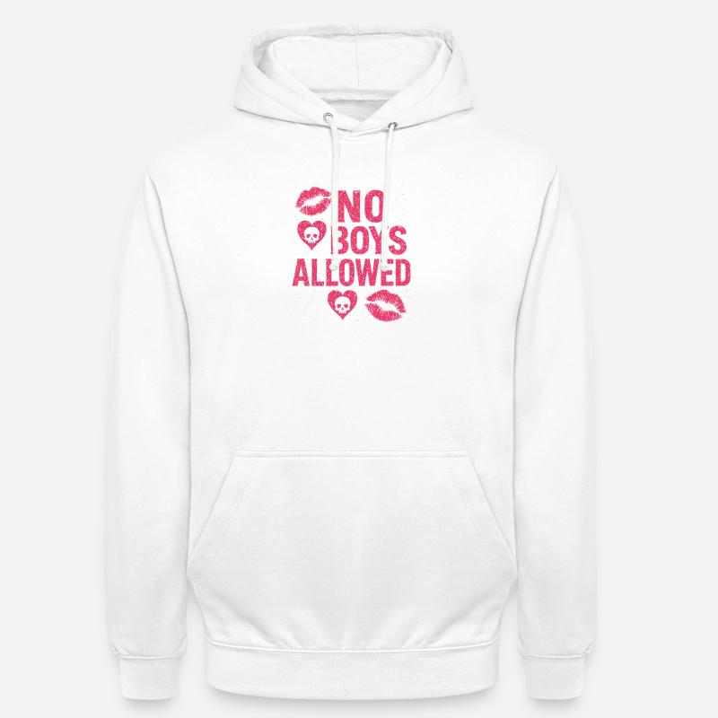 No Boys Allowed spécial EVJF - Sweat-shirt à capuche unisexe - blanc