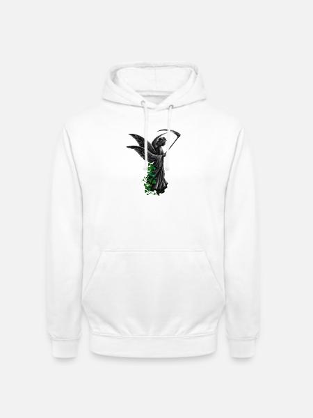 engelstatue, goth, frauen - Unisex Hoodie - Weiß