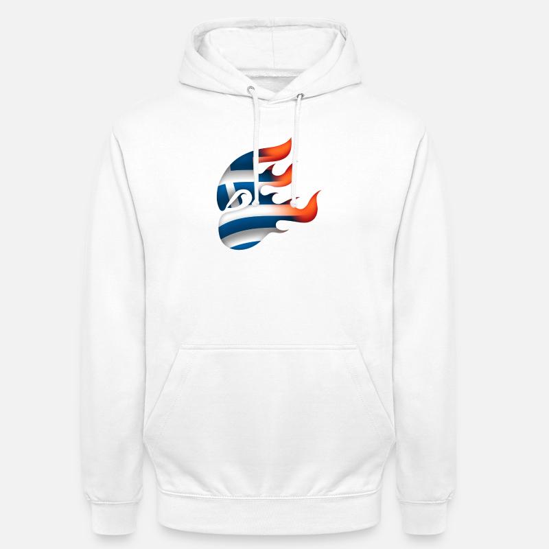Drapeau de la Grèce - Grèce - Ninja - Sweat-shirt à capuche unisexe - blanc