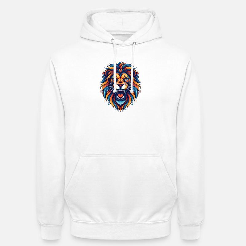 Löwe - Unisex Hoodie - Weiß