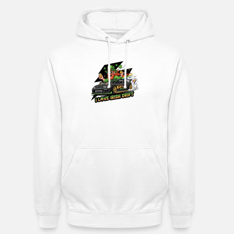 T-shirt de célébration de l’Irish Drift - Sweat-shirt à capuche unisexe - blanc