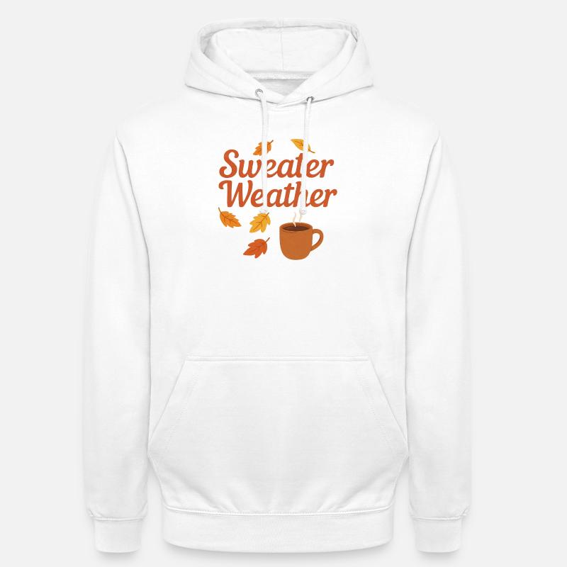 Météo du pull - Sweat-shirt à capuche unisexe - blanc