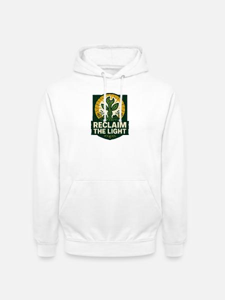 Reclaim the Light – Solarpunk - Unisex Hoodie - white