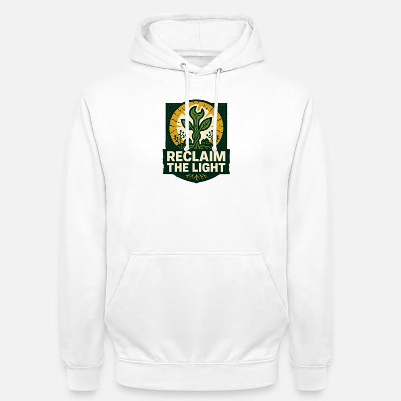 Récupérez la lumière – Solarpunk - Sweat-shirt à capuche unisexe - blanc