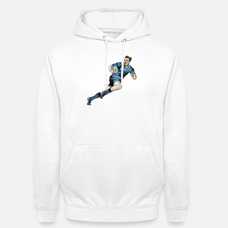 Rugby - Unisex Hoodie - white