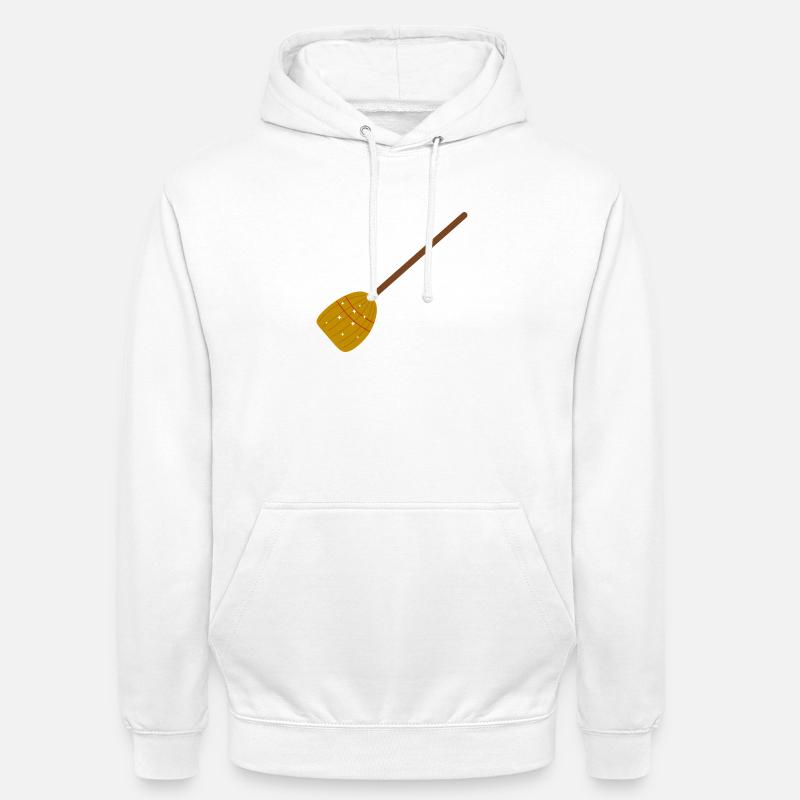 Sternenhexenbesen in Herbstfarben - Unisex Hoodie - Weiß