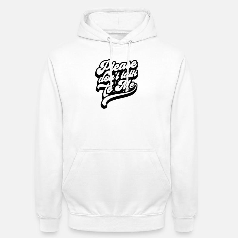 Message expressif dans un style moderne - Sweat-shirt à capuche unisexe - blanc