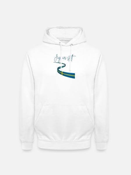 Swedish and proud of it - Unisex Hoodie - white