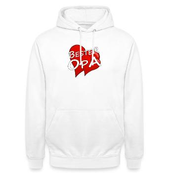 Meilleur grand-père - Sweat-shirt à capuche unisexe - blanc - Devant - AI Model Male 185 dark (185cm) & AI Model Female 172 dark (172cm)