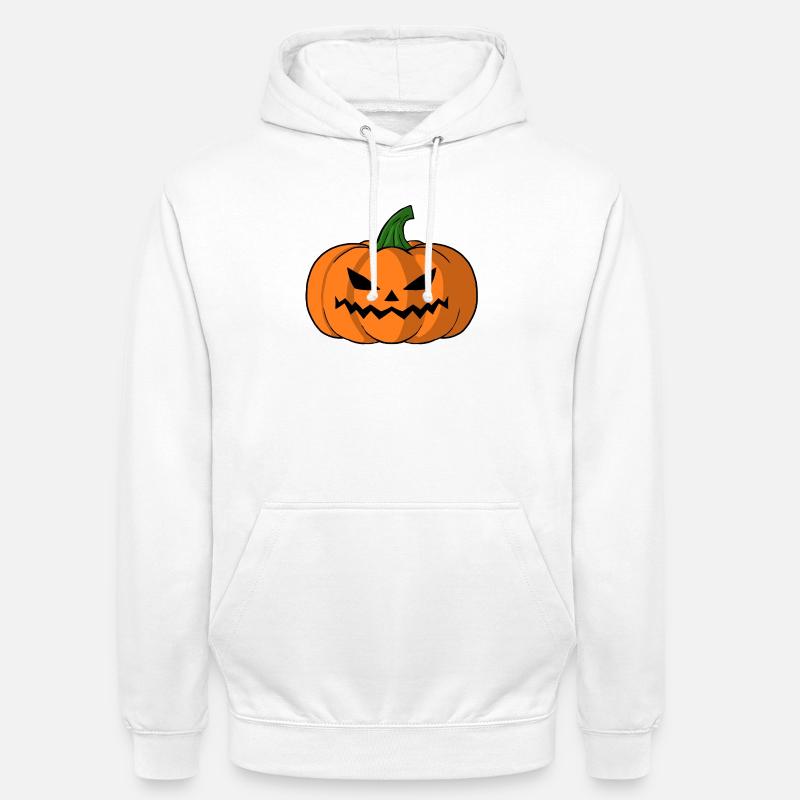 Bold Jack O Laterne Kürbis - Unisex Hoodie - Weiß