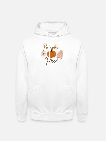 Pumpkin Mood Autumn Cozy - Unisex Hoodie - white