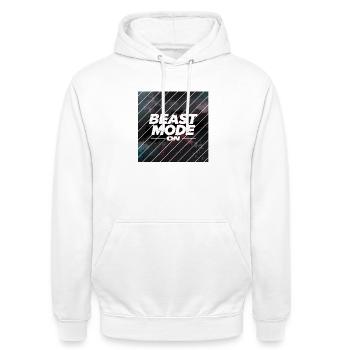Beast Mod... On - Sweat-shirt à capuche unisexe - blanc - Devant - AI Model Male 185 dark (185cm) & AI Model Female 172 dark (172cm)