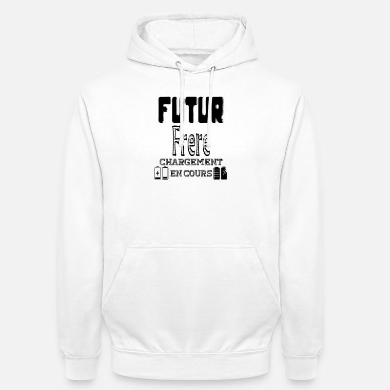 Future Brother Loading In Progress - Unisex Hoodie - white