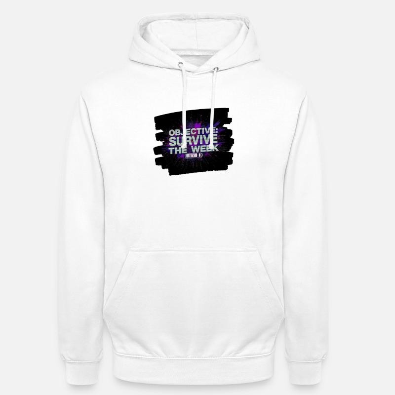 Survive Week objective - Unisex Hoodie - white