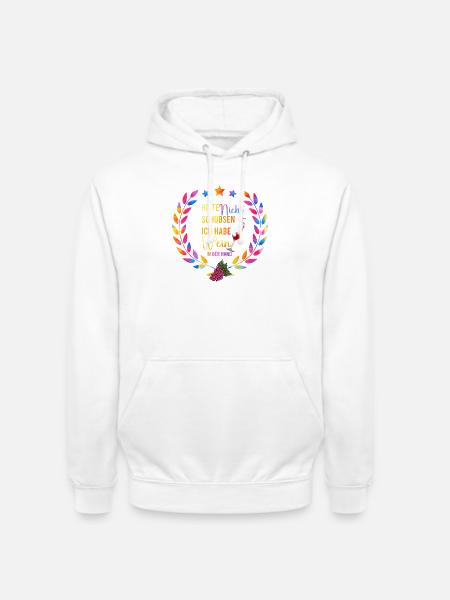 Bunte Wein Nacht Spruch - Unisex Hoodie - Weiß