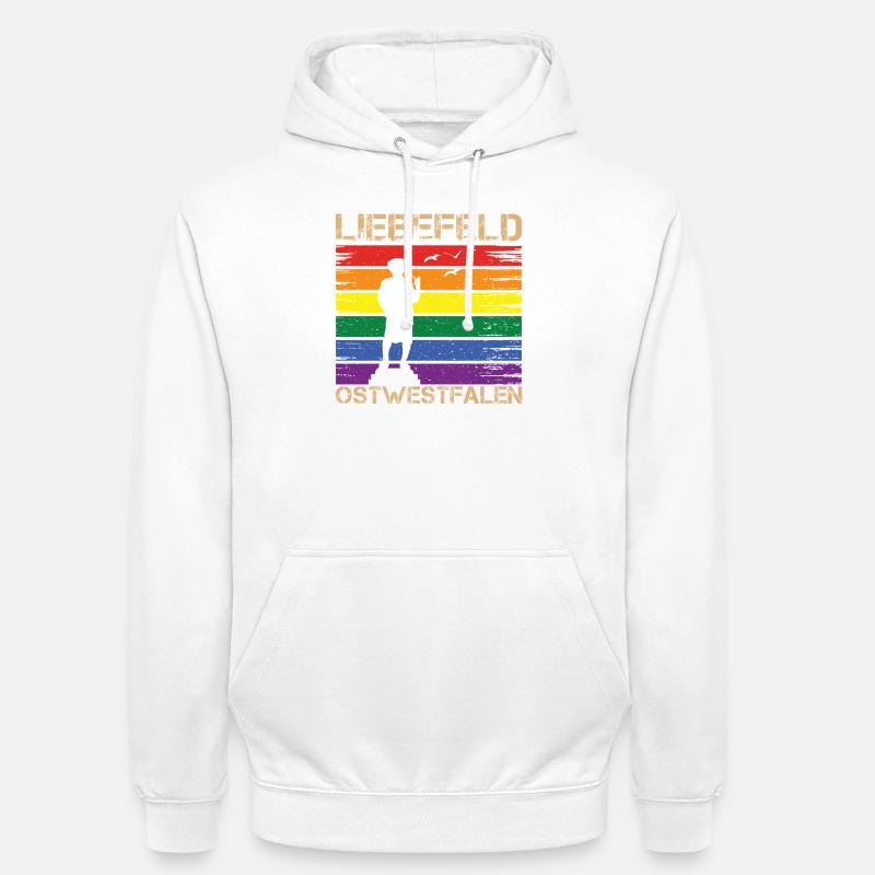 Liebefeld ❤ Leineweber PRIDE - Sweat-shirt à capuche unisexe - blanc