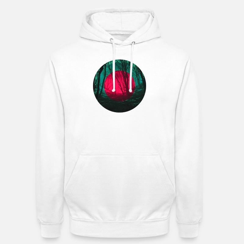 Forest eclipse - Unisex Hoodie - white