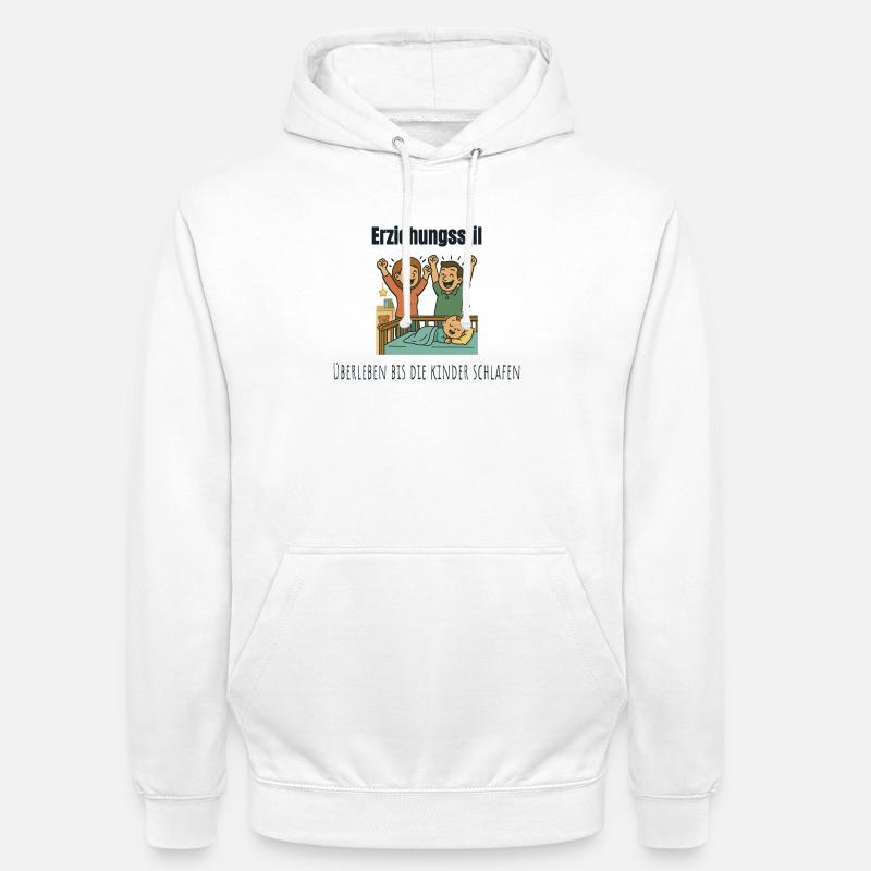 Elternmodus: Überleben - Unisex Hoodie - Weiß