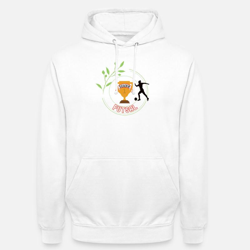 Futsal Siegerin Gewinner Turnier Meisterschaft - Unisex Hoodie - Weiß