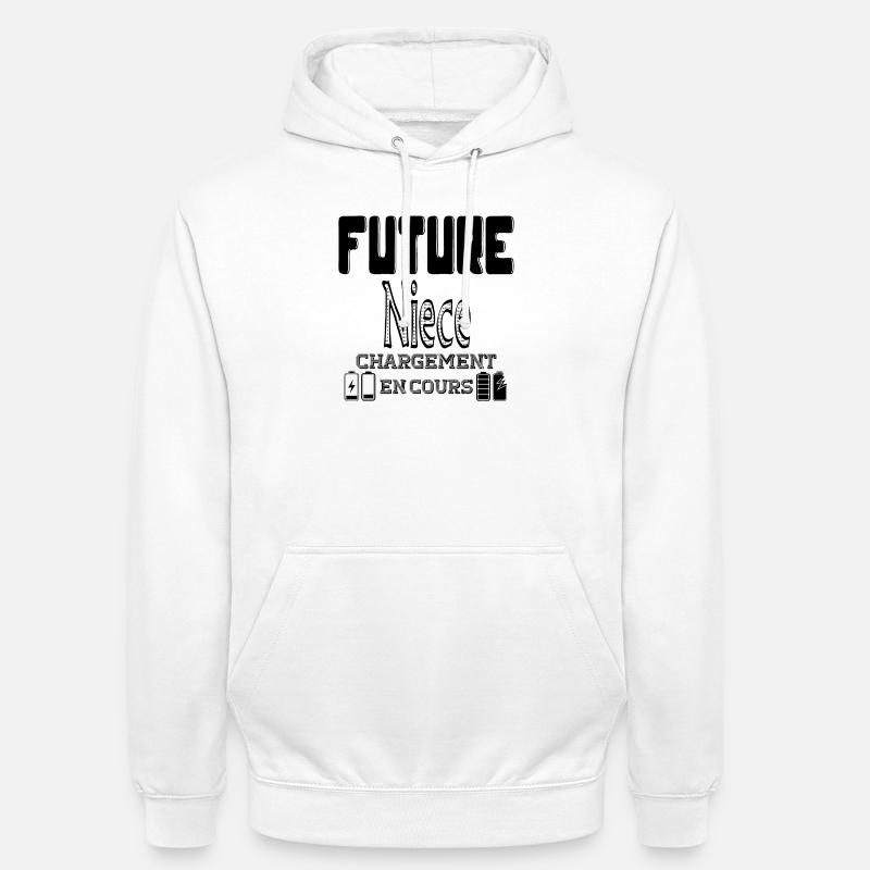 Future Niece Loading In Progress - Unisex Hoodie - white