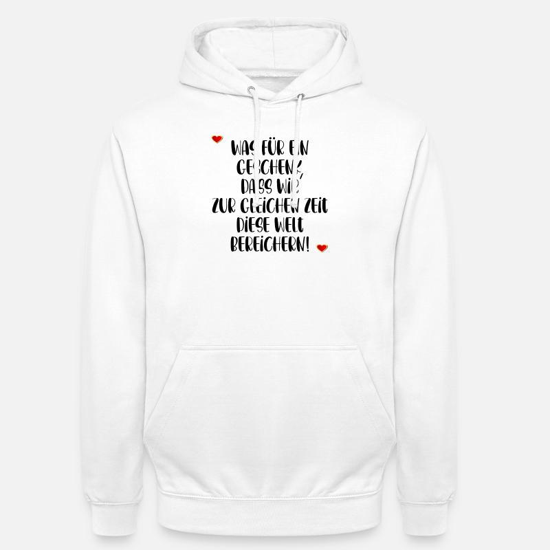 AMITIÉ TEMPS RELATION - Sweat-shirt à capuche unisexe - blanc