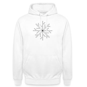 Cristal de scène - Sweat-shirt à capuche unisexe - blanc - Devant - AI Model Male 185 dark (185cm) & AI Model Female 172 dark (172cm)