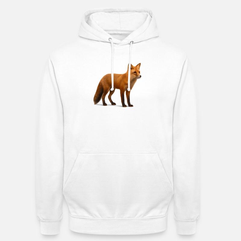 Rotfuchs im Licht der Natur - Unisex Hoodie - Weiß