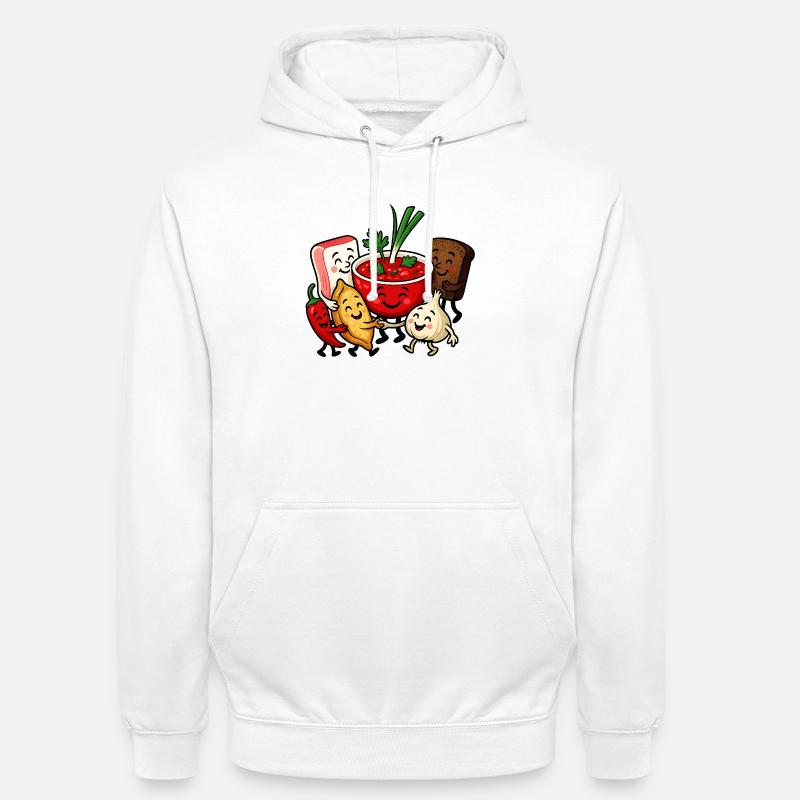 Bunter Borsch Freundschaft - Unisex Hoodie - Weiß
