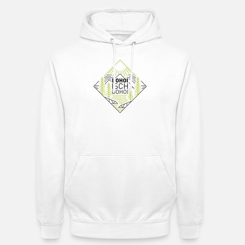 Dohoi isch dohoi - Sweat-shirt à capuche unisexe - blanc
