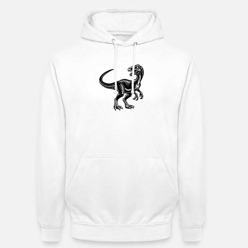 Velociraptor - Unisex Hoodie - white