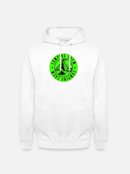 Camping Crew Zelt Outdoor - Unisex Hoodie - Weiß