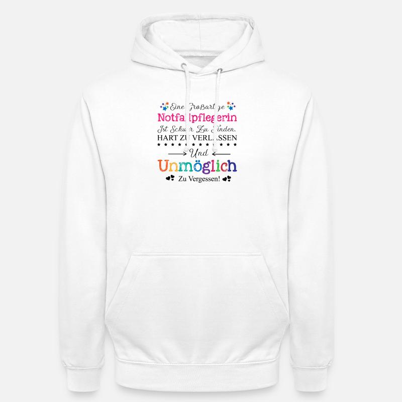 cadeau d'adieu à une infirmière urgentiste - Sweat-shirt à capuche unisexe - blanc