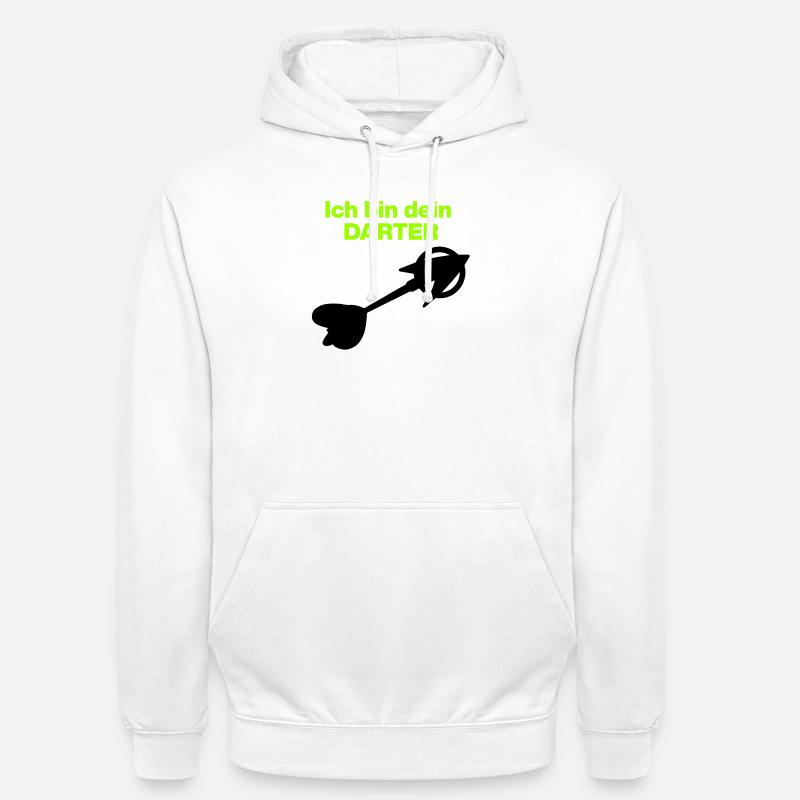 Ich bin dein Darter – Space Edition - Unisex Hoodie - Weiß