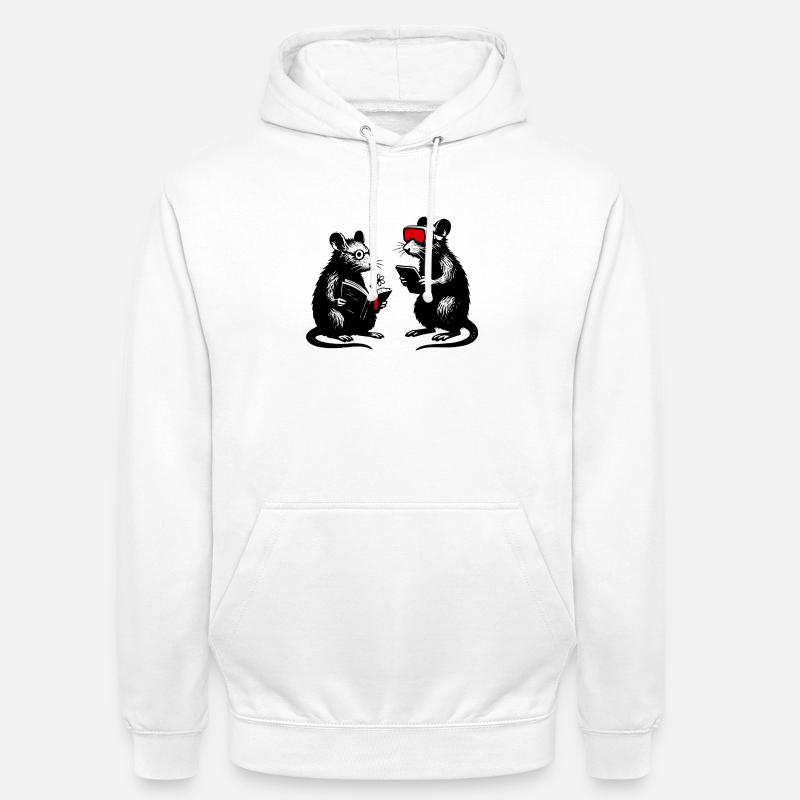 Leseratten im Tech Dialog VR - Unisex Hoodie - Weiß