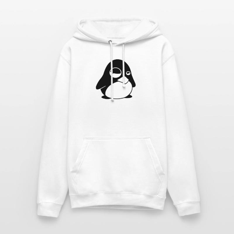 Grumpy Tux – Funny Linux Penguin for Nerds Unisex Hoodie