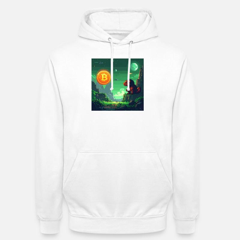 Space Bitcoin Odyssee - Unisex Hoodie - Weiß