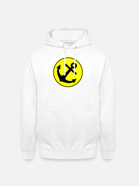 Anchor icon - Unisex Hoodie - white