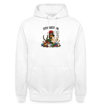 Échec de quête de collecte Petit - Sweat-shirt à capuche unisexe - blanc - Devant - AI Model Male 185 dark (185cm) & AI Model Female 172 dark (172cm)