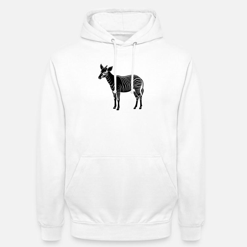 Okapi - Sweat-shirt à capuche unisexe - blanc