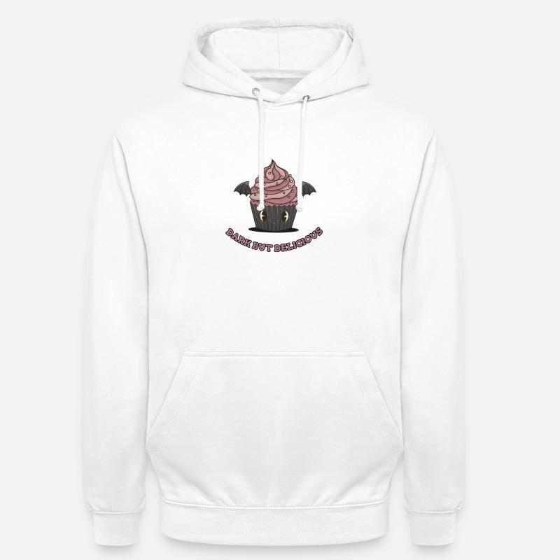 Mignon cupcake gothique - Sweat-shirt à capuche unisexe - blanc