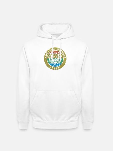 Wild, free & untamed since 03/1971 - Unisex Hoodie - white
