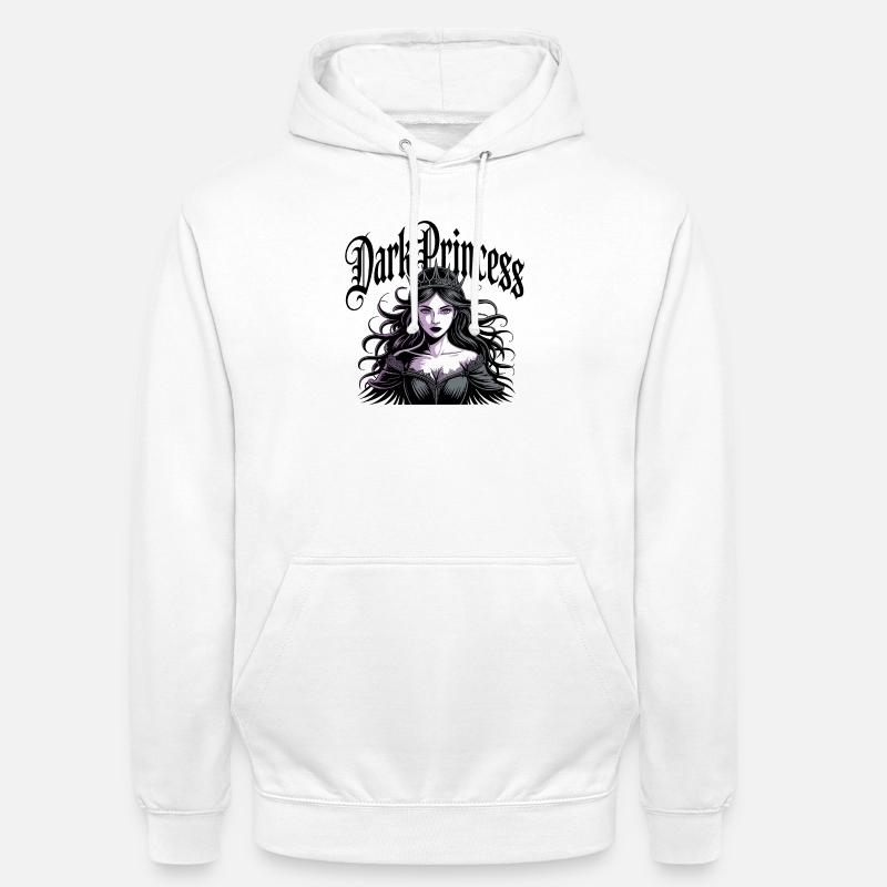 Dunkle Prinzessin Gothic Krone - Unisex Hoodie - Weiß