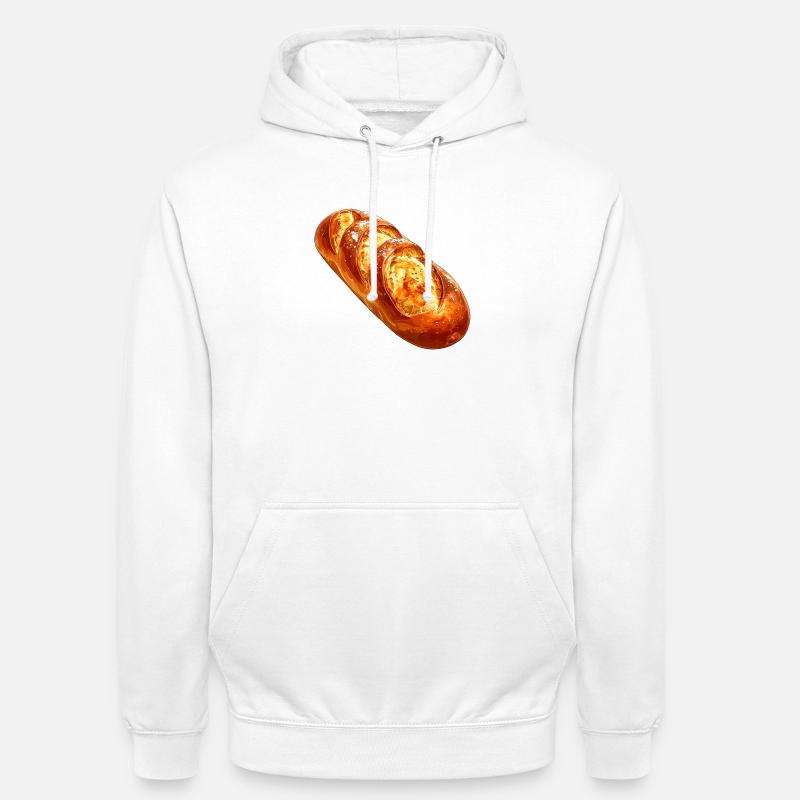 Brot oder Baguette - Unisex Hoodie - Weiß