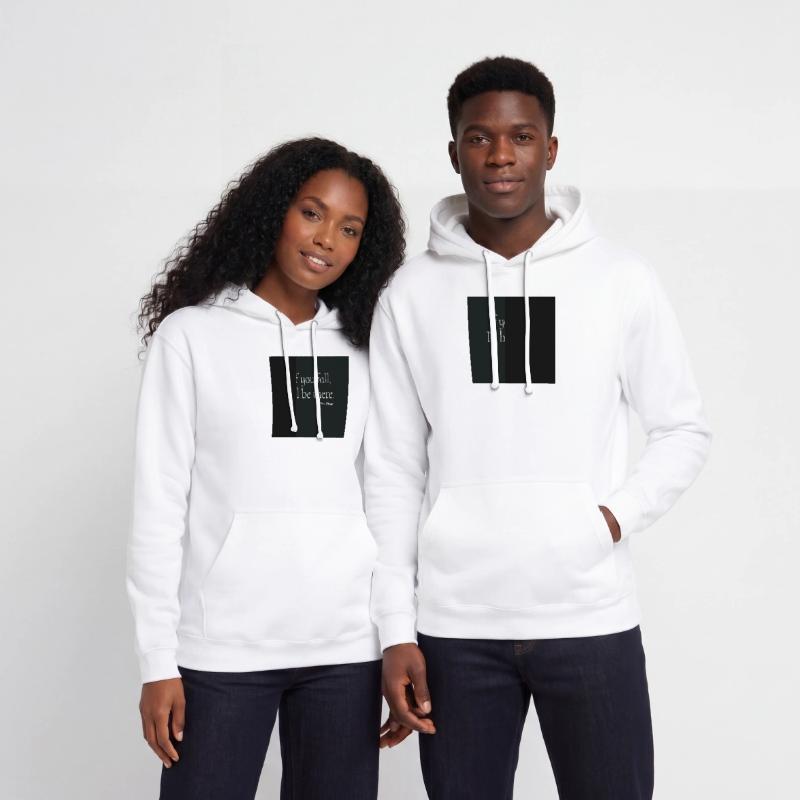 Si vous tombez Typographie Conception d’affiche Sweat-shirt à capuche unisexe